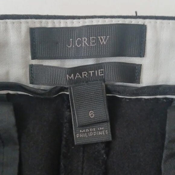 ✨3/$25✨ J. Crew Martie Cotton Blend Stretch Black Pants - 6 - Picture 5 of 8